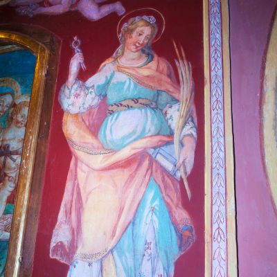 Dettaglio altare ligneo